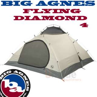 Big Agnes Flying Diamond 4 Tent & Footprint 2011 Model 4 Season 4 
