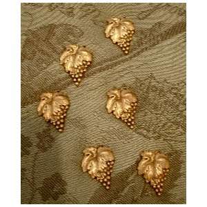 *Antique Gold Wine Grape Push Pins   Electroplate Finish 