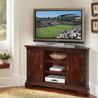 Home Styles Windsor Corner Entertainment TV Stand in Windsor Cherry 
