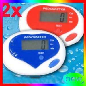   multi function heart shaped pedometer step counter