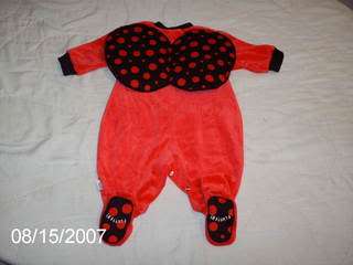 Halloween Costume Infant Size 3/6 months Ladybug CUTE  