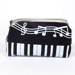  Music & Note Cosmetic Case Makeup Bag Travel Pouch: Beauty