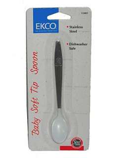 Ekco Stainless Steel Soft Tip Baby / Infant Spoon NEW  