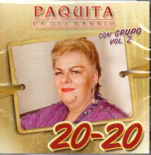 PAQUITA LA DEL BARRIO 20/20 VOL. 2 CD  