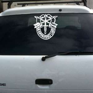 Special Forces Crest pin vinyl decal Green Berets lg  