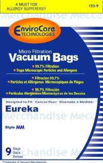 eureka style mm vacuum cleaner bags 9 type mm bags