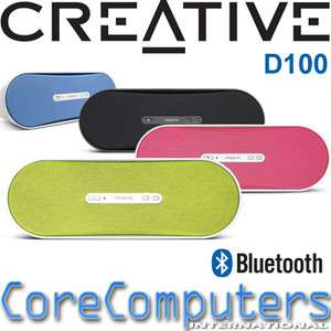 Creative D100 Wireless Bluetooth Speaker iPhone iPod PC  