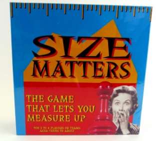 Size Matters Adult Fun Party Drinking Board Game NEW  