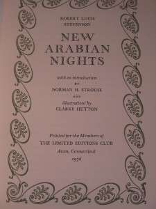 LIMITED EDITIONS CLUB BOOK NEW ARABIAN NIGHTS SIGNED  