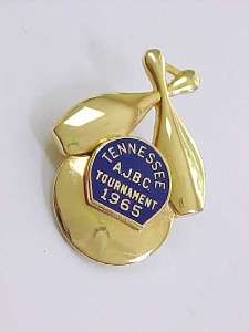 1965 A.J.B.C TENNESSEE Bowling TOURNAMENT Gold Tone Pin  