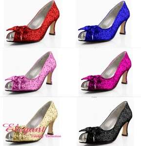 A3055 Any Color Custom made Bridal Wedding& Party Shoes  