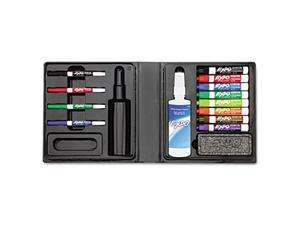   EXPO Low Odor Dry Erase Marker, Eraser & Cleaner, Chisel/Fine, 12/Set