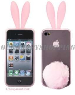 iPhone 4 4G Bunny Rabbit Silicone Rubber Case Skin New  