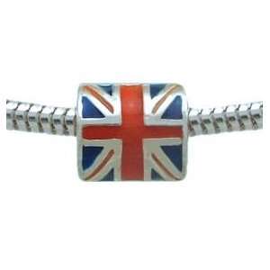  UNION JACK UK British FLAG Charm Bead for Troll Biagi 