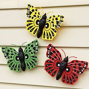 Outdoor Weather Proof Decorative Butterfly Wall Plaques  