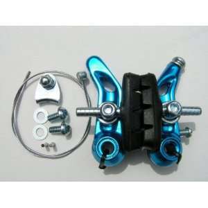 Cantilever BMX bicycle brake set   BLUE ANODIZED  Sports 