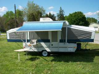   up Popup Camper Travel Tent Trailer Camping RV Folding AC FRIG  