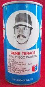 Gene Tenace San Diego Padres 1977 RC Cola Can NrMt  