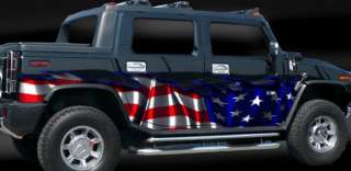 AMERICAN FLAG Auto Vinyl Graphic Car Truck Graphics SUV  