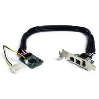   MPEX1394B3 3Port 2b 1a 1394 Mini PCI Express FireWire Card Adapter