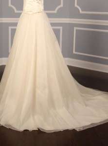 AUTHENTIC Carolina Herrera 35503 Ivory Silk Satin Gazar Bridal Gown 