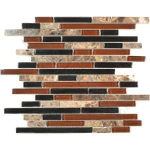  Cafe Blend Random Bricks Brown Random Brick Series Glossy 