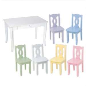  Bundle 64 Brighton Kids Table and Chair Set Color Pink 