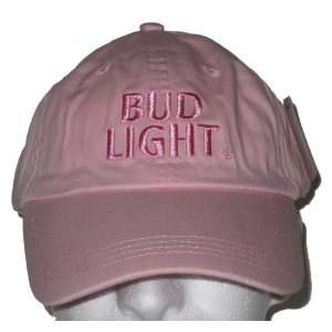  Bud Light Pink Adjustable Distressed Hat Sports 