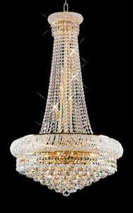 FRENCH EMPIRE CRYSTAL CHANDELIER CHANDELIERS 24 X 50  