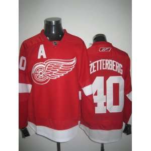   #40 Red NHL Detroit Red Wings Hockey Jersey Sz52