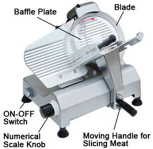 10 BLADE COMMERCIAL MEAT CHEESE FOOD SLICER DELI 240w  