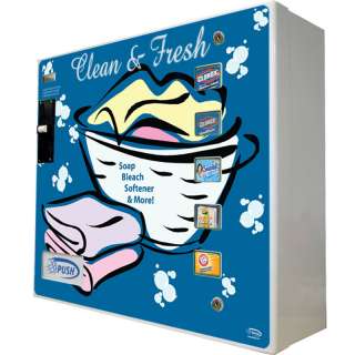  Box Vending Machine, Wall Mount Coin Op Laundry Soap Vendor, Compact 