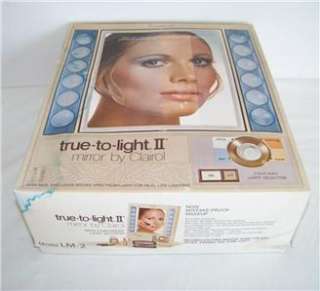 MINT in BOX * VINTAGE 1970 CLAIROL TRUE TO LIGHT II LM 2 MAKEUP 
