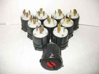 10) Cooper Twistlock Locking Male Plugs 277V 20A L7 20  