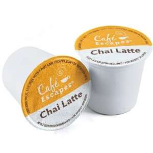 Cafe Escapes Chai Latte Specialty Tea Keurig K Cups, 160 Count  