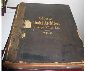   ANTIQUE Sloan Model Architect Cottages, Villas, Etc. Vol 2 1860