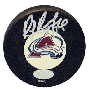 Ray Bourque Signed Avalanche Logo Hockey Puck