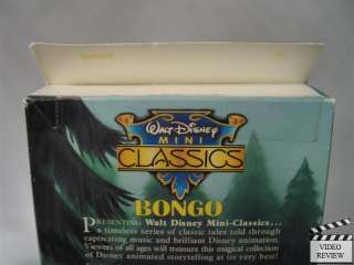 Bongo VHS Disney Jiminy Cricket 012257749038  