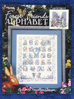 Cross Stitch Pattern Forest Friends Alphabet Chart  