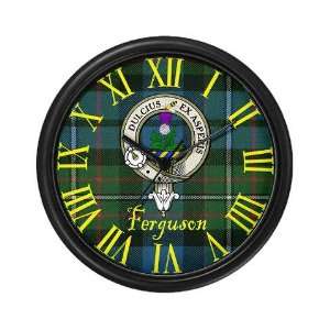  Ferguson Clan Crest / Tartan Scottish Wall Clock by 