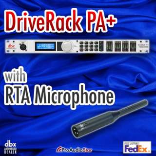 dbx driverack pa+ with rta mic complete loudspeaker management system 