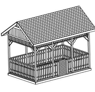   built Gazebo without a deck. Deck plans are included for the Gazebo