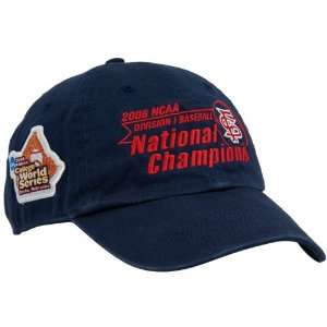   College World Series Champions Locker Room Adjustable Navy Blue Hat