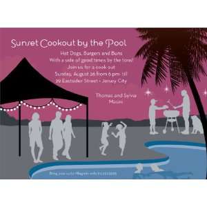   Collections   Invitations (Sunset Pool Cookout)