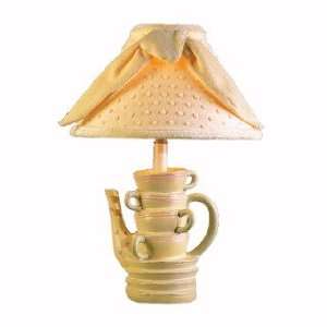  Yellow, Pink & Green Stacked Cups Lamp
