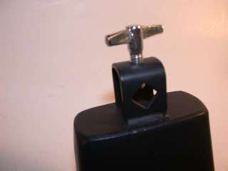NEW 6 Black Cowbell & Clamp, Cow Bell for Drum Set  