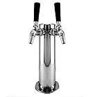 dual tap stainless draft beer tower w perlick 525ss fa