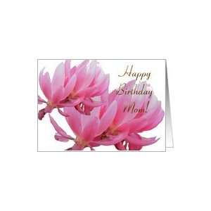  Mom From Daughter Birthday Beautiful Pink Flower Blossoms 