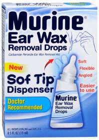 New soft tip Murine Ear Wax Removal Drops .5 oz  