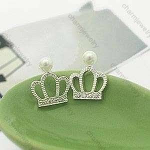 Korean Jewelry Wholesale Fashion Cute Lovely Imitation Pearl Crown 